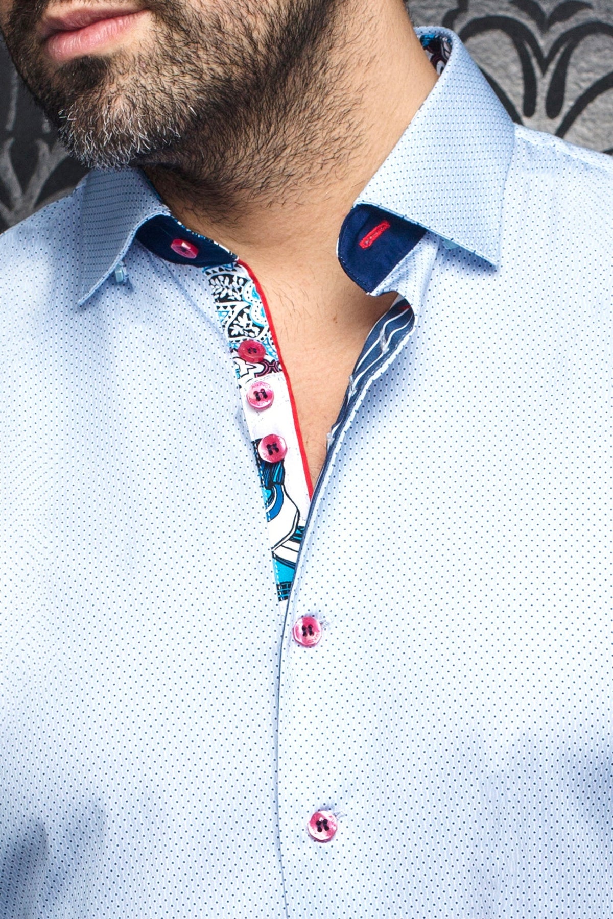Chemise manches longues pour homme par Au Noir | DOLTO Bleu Clair | Boutique Vvög, inventaire complet de la marque Au Noir