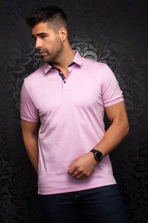 Polo pour homme par Au Noir | EAGLE pink | Boutique Vvög, vêtements mode pour hommes
