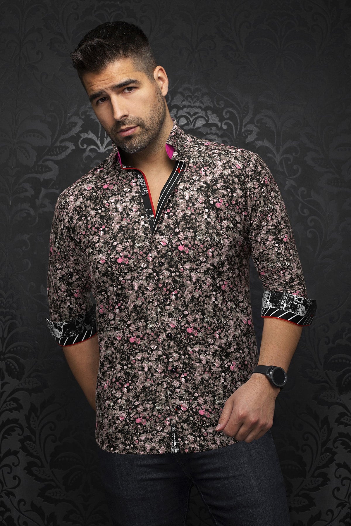Chemise manches longues en Knit pour homme par Au Noir | ELIADE Noir | Boutique Vvög, inventaire complet de la marque Au Noir