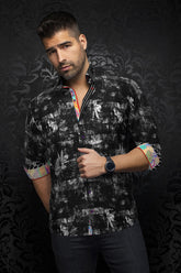Chemise manches longues en Knit pour homme par Au Noir | GOMERA Noir | Boutique Vvög, inventaire complet de la marque Au Noir