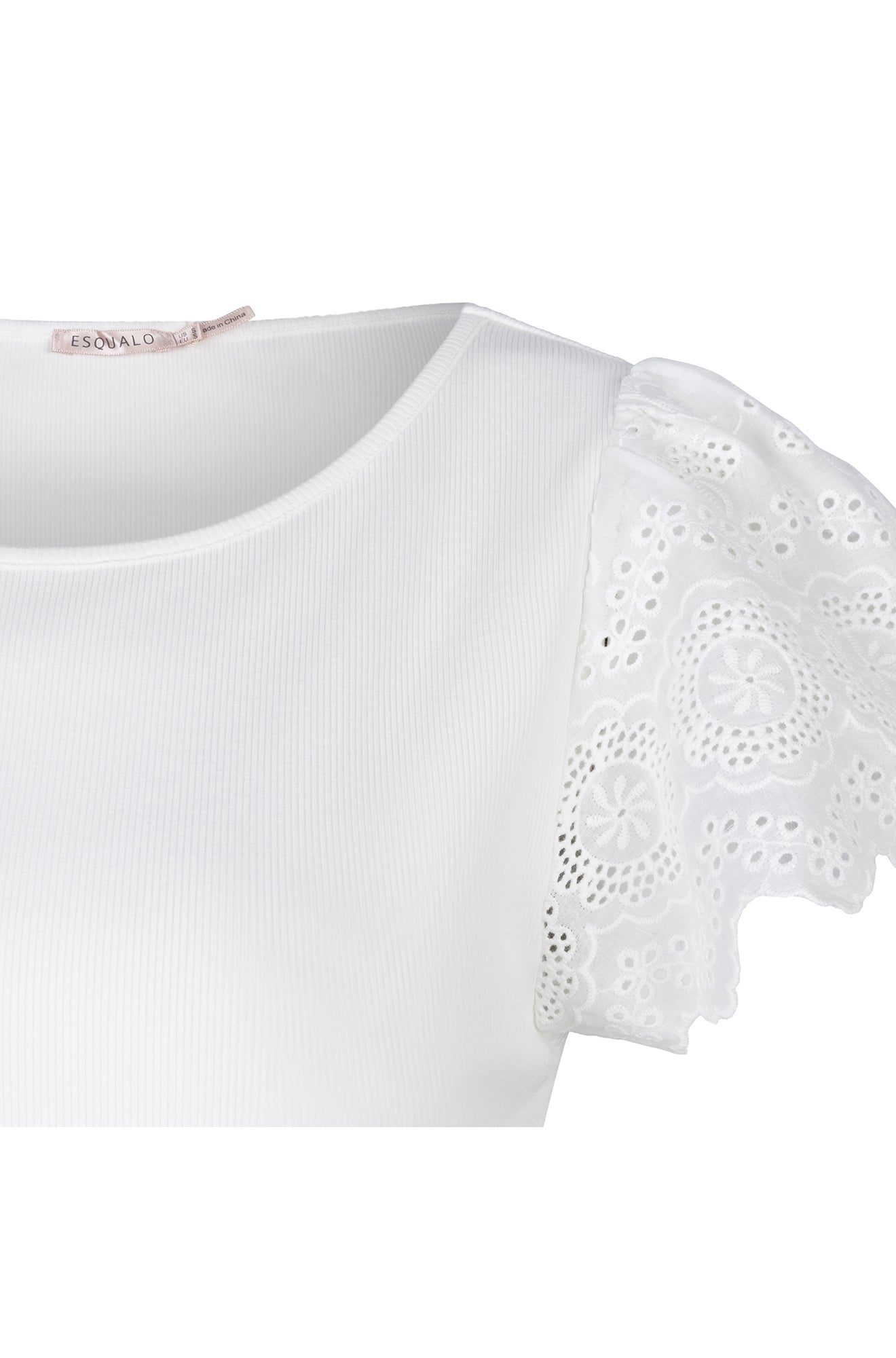 T-Shirt pour femme par Esqualo | HS2405200 Blanc/120-OFFWHITE | Boutique Vvög, vêtements mode pour homme et femme