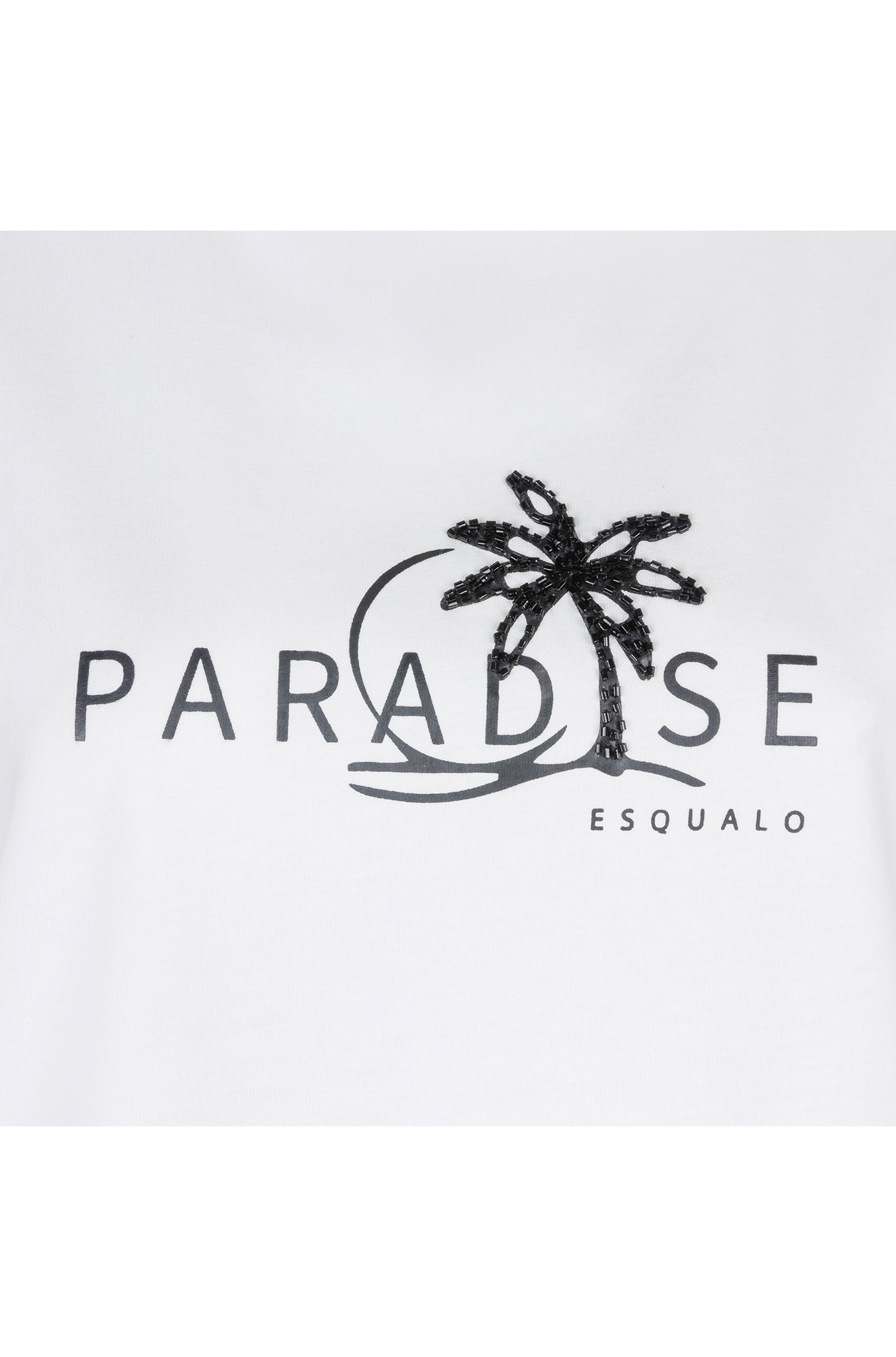 T-Shirt pour femme par Esqualo | HS2405202 982-OFF WHITE/BLACK | Boutique Vvög, vêtements mode pour homme et femme