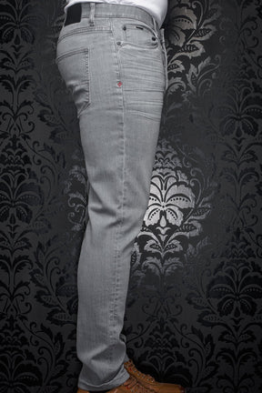Jeans pour homme par Au Noir | JOHNNY-SRD Gris Clair | Boutique Vvög, inventaire complet de la marque Au Noir