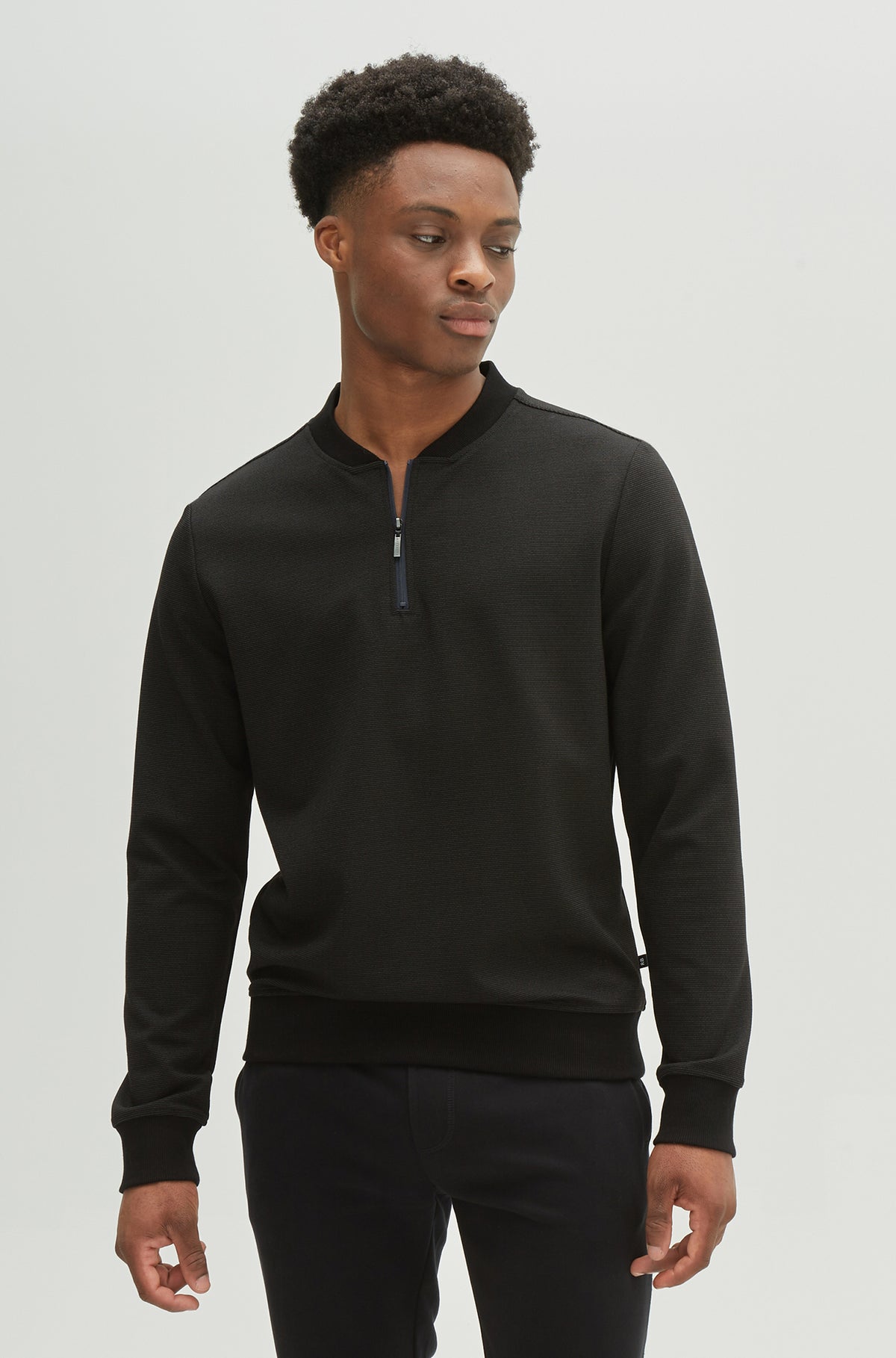 Chandail manches longues pour homme par Robert Barakett | Jamestown RB12045 Charcoal | Boutique Vvög, vêtements mode pour homme et femme
