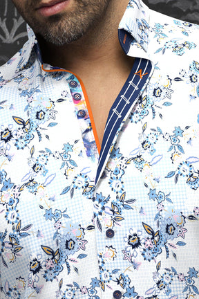 Chemise manches longues pour homme par Au Noir | LINERO Bleu Clair | Boutique Vvög, inventaire complet de la marque Au Noir