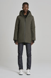 Manteau d'hiver pour femme par Kanuk | Laurier Vert | Boutique Vvög, vêtements mode pour homme & femmes
