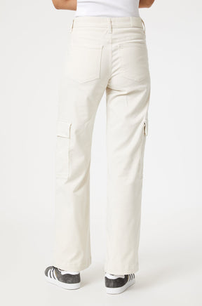 Cargo pour femme par Mavi Jeans | Alva/M1010450 86035 Sergé Luxe Blanc/Off White Luxe Twill | Boutique Vvög, vêtements mode pour homme et femme