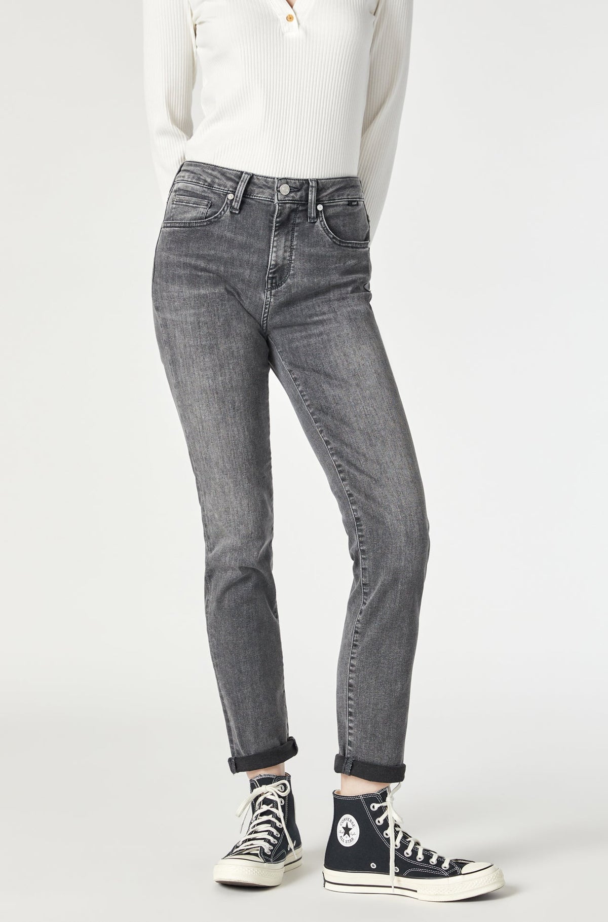 Jeans pour femme par Mavi Jeans | Kathleen/M101114 84765 Gris Moyen Bleu | Boutique Vvög, vêtements mode pour homme et femme