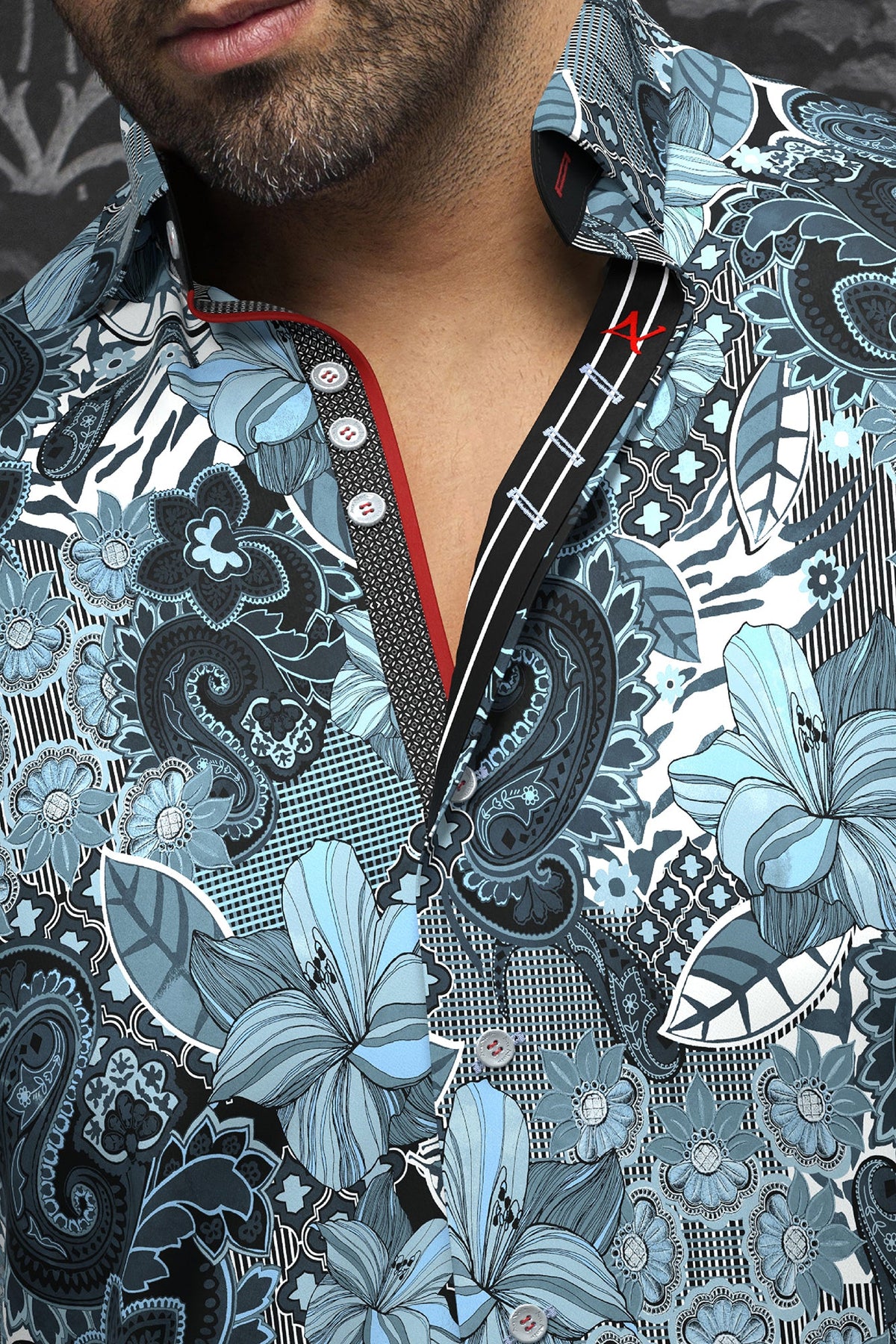 Chemise manches longues pour homme par Au Noir | MACHADO Bleu Clair | Boutique Vvög, inventaire complet de la marque Au Noir