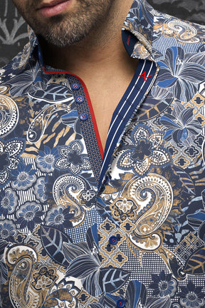 Chemise manches longues pour homme par Au Noir | MACHADO Marine Pierre | Boutique Vvög, inventaire complet de la marque Au Noir