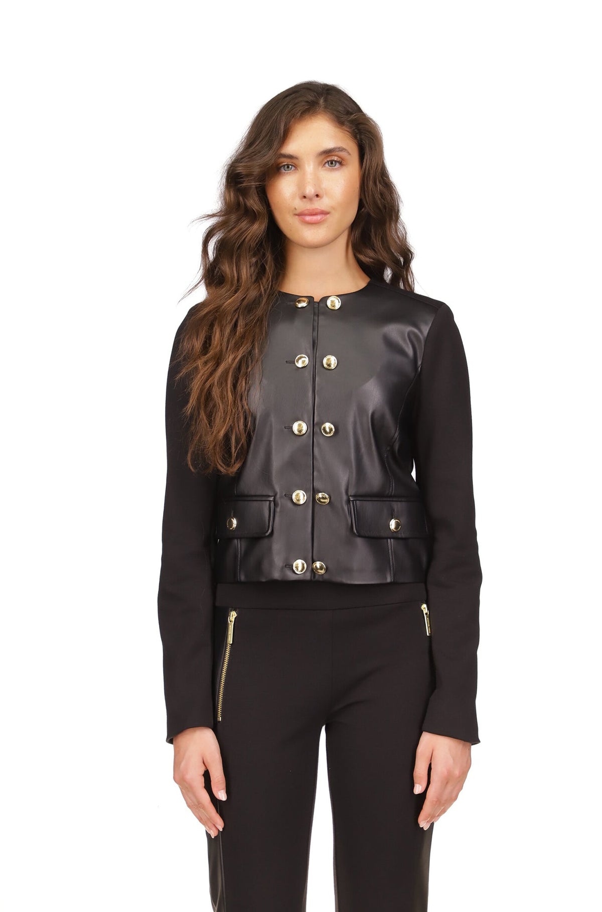 Jacket pour femme par Michael Kors | MB910641WL Noir | Boutique Vvög, vêtements mode pour homme et femme
