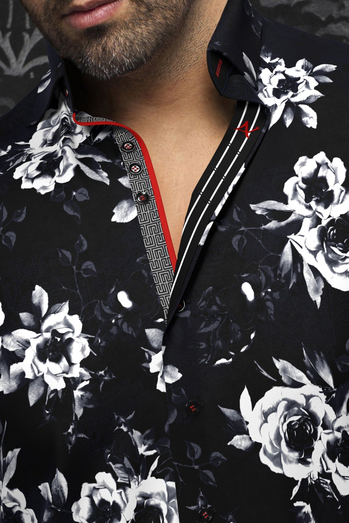 Chemise manches longues en Knit pour homme par Au Noir | MENOTTI Noir | Boutique Vvög, inventaire complet de la marque Au Noir