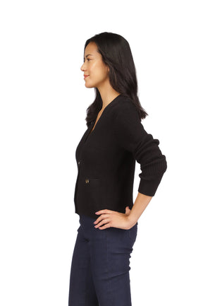 Chandail manches longues pour femme par Michael Kors | MF360OC7WB Noir | Boutique Vvög, vêtements mode pour homme et femme
