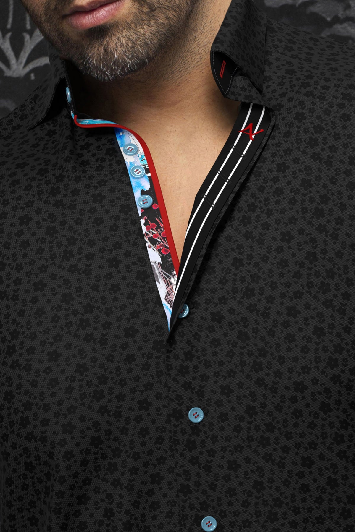 Chemise manches longues pour homme par Au Noir | MINORI Noir | Boutique Vvög, inventaire complet de la marque Au Noir