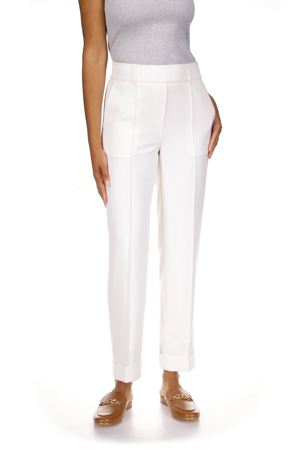 Pantalon pour femme par Michael Kors | MR430L5G06 100-WHITE | Boutique Vvög, vêtements mode pour homme et femme