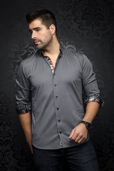 Chemise manches longues pour homme par Au Noir | MUZIO black | Boutique Vvög, inventaire complet de la marque Au Noir
