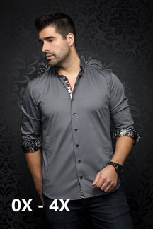 Chemise manches longues Taille Plus pour homme par Au Noir | MUZIO-P Noir/Black | Boutique Vvög, inventaire complet de la marque Au Noir