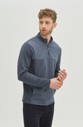 Chandail manches longues pour homme par Robert Barakett | Milligan RB12060 Navy | Boutique Vvög, vêtements mode pour homme et femme