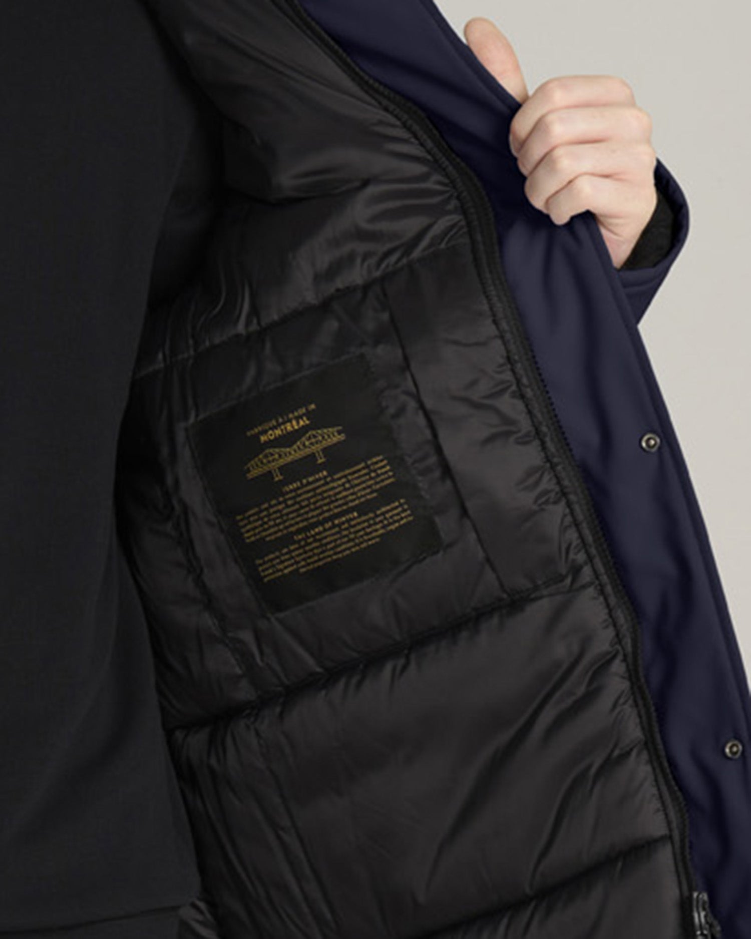 Manteau d'hiver pour homme par Kanuk | MONT-ROYAL H bleu profond | Boutique Vvög, vêtements mode pour homme & femmes
