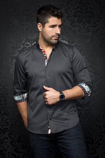 Chemise manches longues pour homme par Au Noir | PALMER black | Boutique Vvög, inventaire complet de la marque Au Noir