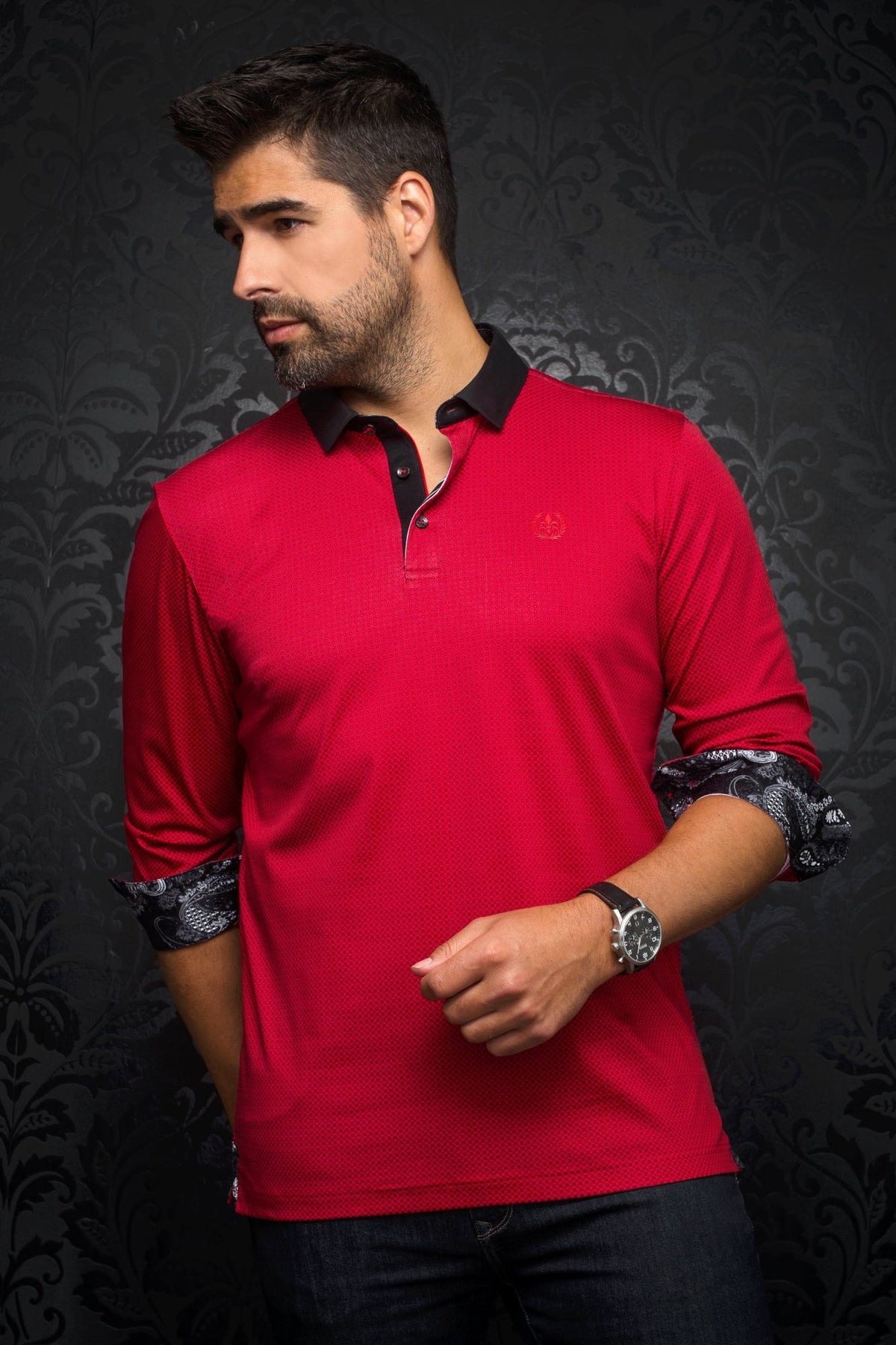 Polo pour homme par Au Noir | PRIMO Rouge/red | Vvog.ca, inventaire complet de la marque Au Noir