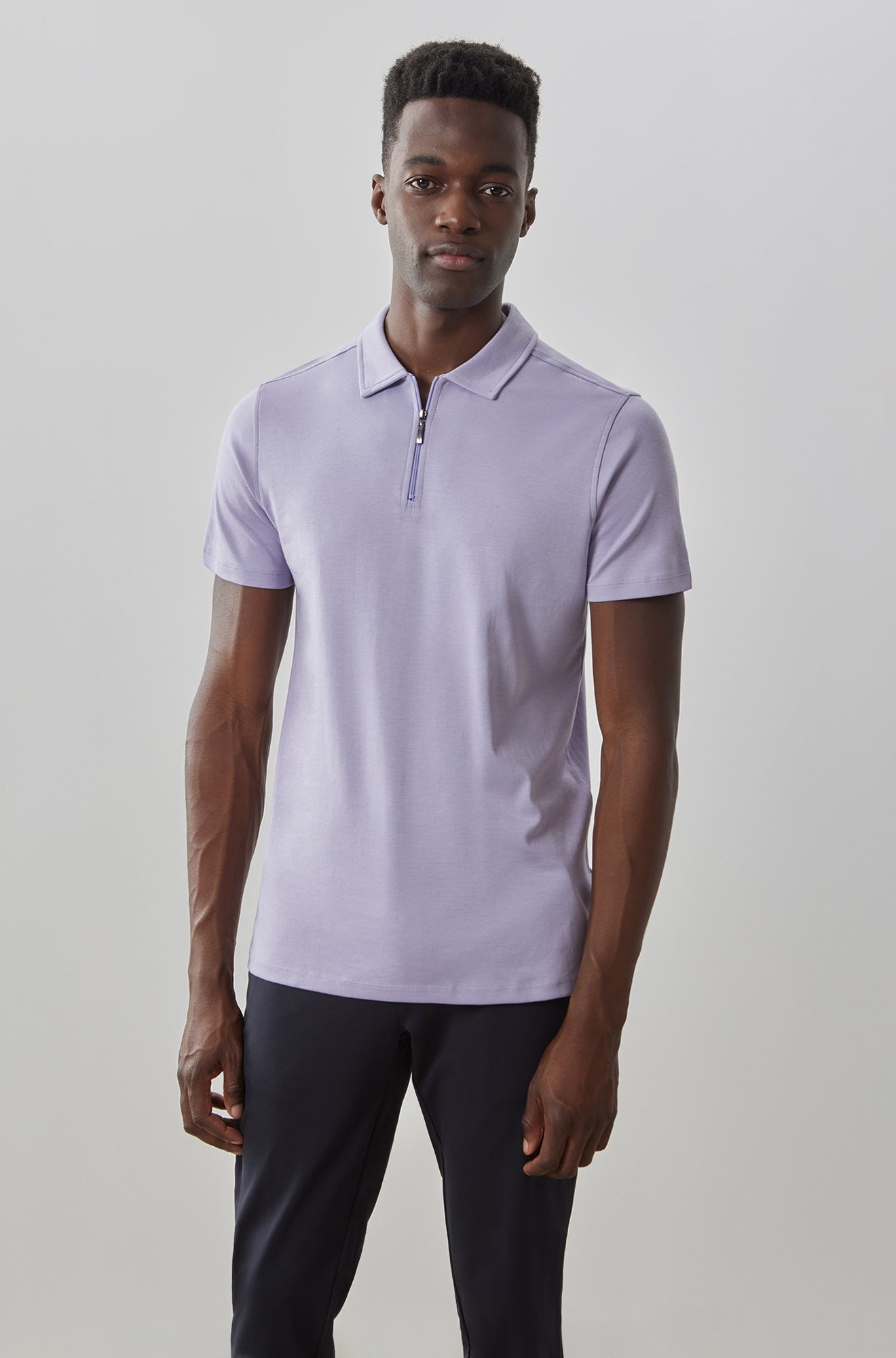 Polo avec zip pour homme par Robert Barakett | Georgia RB01030 Herlil | Boutique Vvög, inventaire complet de la marque Au Noir