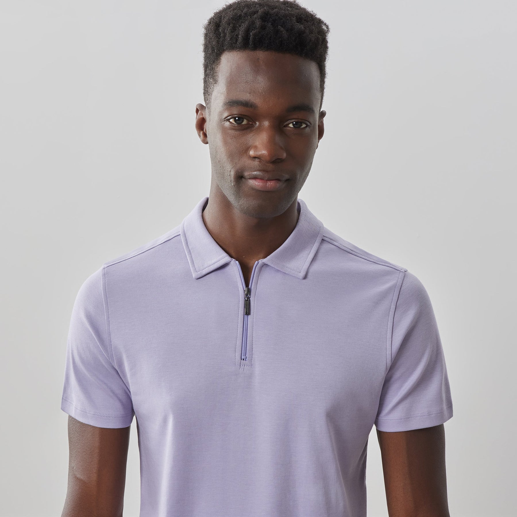 Polo avec zip pour homme par Robert Barakett | Georgia RB01030 Herlil | Boutique Vvög, inventaire complet de la marque Au Noir