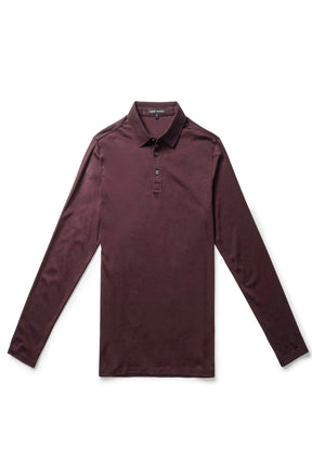 Polo honeycomb pour homme par Robert Barakett | Georgia RB01384 Cabernet | Boutique Vvög, inventaire complet de la marque Au Noir