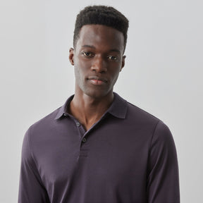 Polo honeycomb pour homme par Robert Barakett | Georgia RB01384 Aubergine | Boutique Vvög, inventaire complet de la marque Au Noir