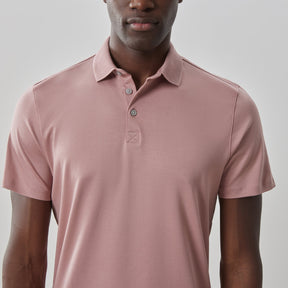 Polo honeycomb pour homme par Robert Barakett | Georgia RB11016 Corail | Boutique Vvög, inventaire complet de la marque Au Noir