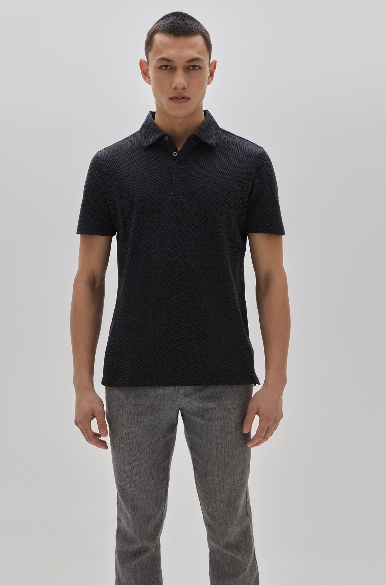 Polo pour homme par Robert Barakett | Creston RB21117 CHARCL | Boutique Vvög, vêtements mode pour homme et femme