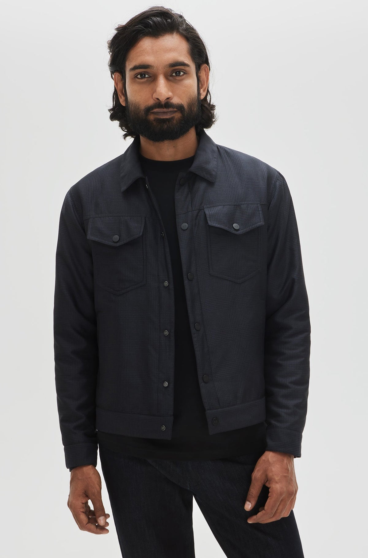 Veste/surchemise pour homme par Robert Barakett | Selmer RB31065 NAVY | Boutique Vvög, vêtements mode pour homme et femme