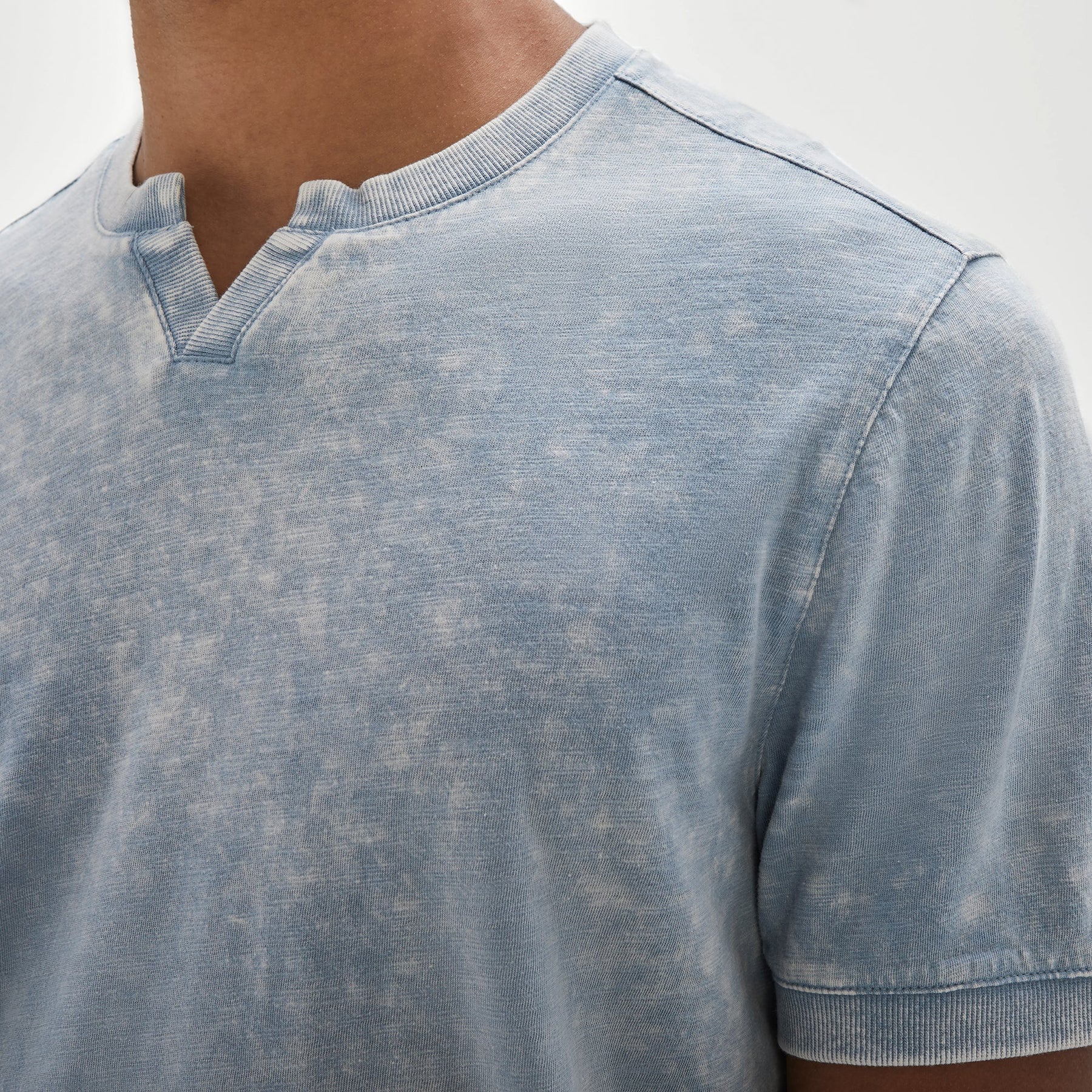 T-Shirt split pour homme par Robert Barakett | RB31075/Reno Bleu/Blue| Boutique Vvög, vêtements mode pour homme et femme
