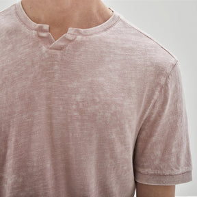 T-Shirt split pour homme par Robert Barakett | RB31075/Reno Corail/Coral| Boutique Vvög, vêtements mode pour homme et femme