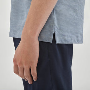 T-Shirt col y pour homme par Robert Barakett | RB31100/Francis Bleu/Blue| Boutique Vvög, vêtements mode pour homme et femme