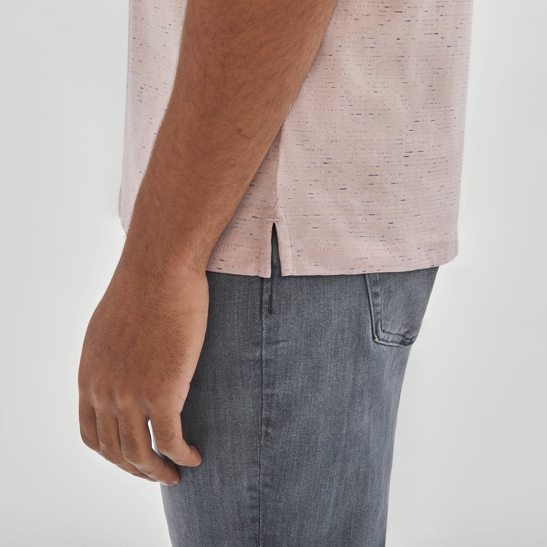 T-Shirt col y pour homme par Robert Barakett | RB31100/Francis Rose/Pink| Boutique Vvög, vêtements mode pour homme et femme