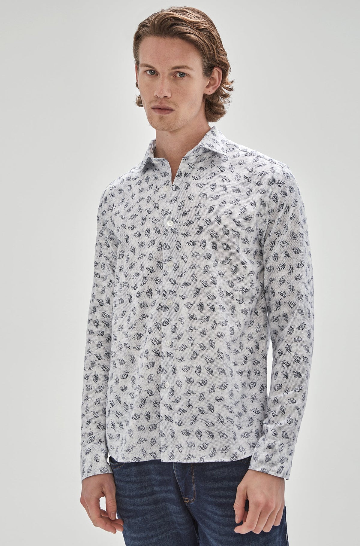 Chemise manches longues pour homme par Robert Barakett | RB31192/Red Rocks Blanc/White| Boutique Vvög, vêtements mode pour homme et femme