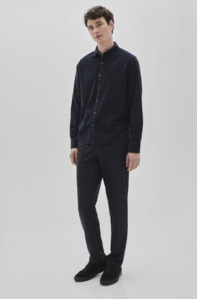 Chemise manches longues pour homme par Robert Barakett | Edworth RB32061 NAVY | Boutique Vvög, vêtements mode pour homme et femme