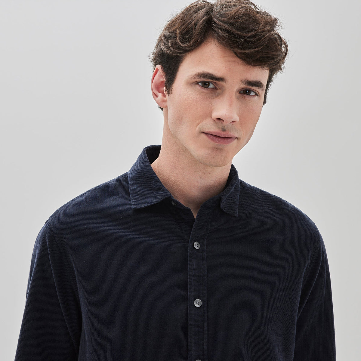 Chemise manches longues pour homme par Robert Barakett | Edworth RB32061 NAVY | Boutique Vvög, vêtements mode pour homme et femme