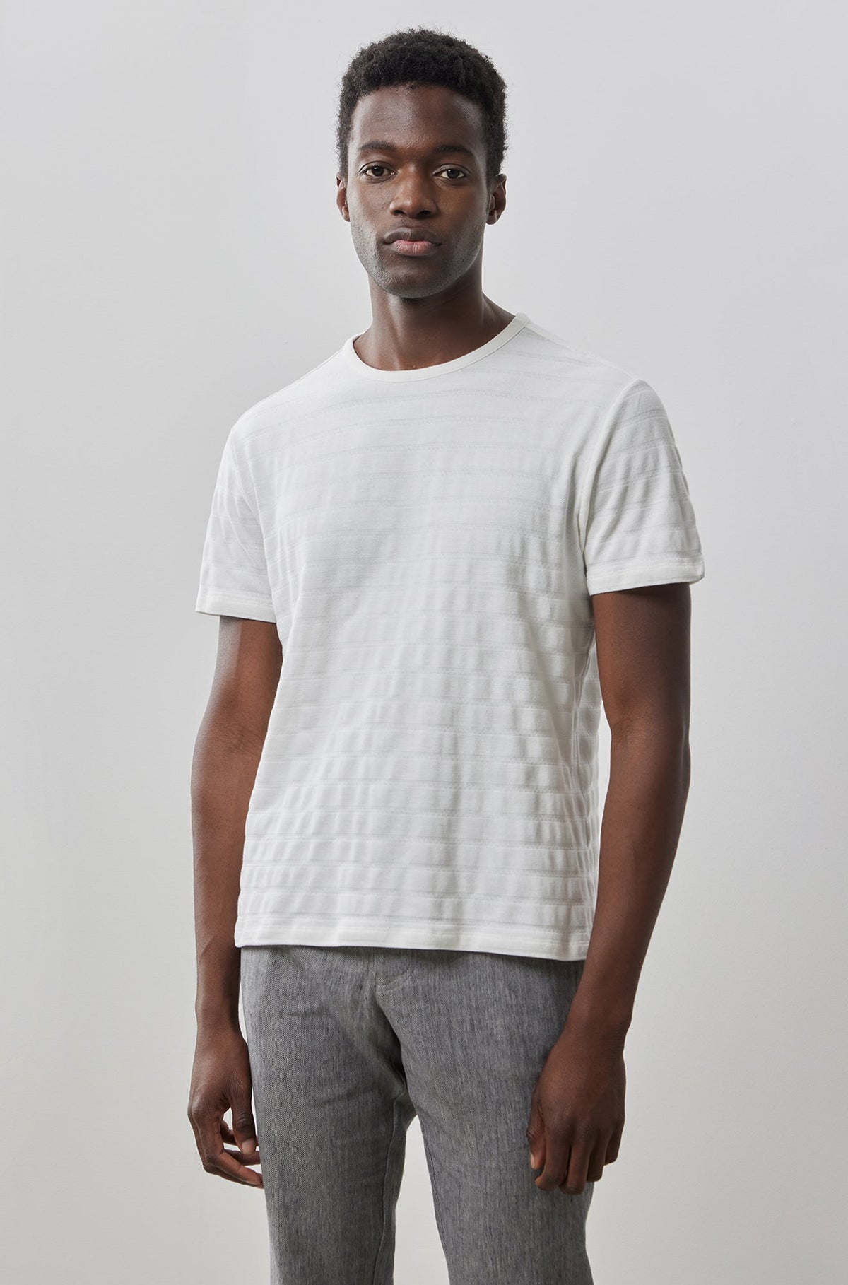T-Shirt col rond pour homme par Robert Barakett | Gordon RB41078 WHT | Boutique Vvög, vêtements mode pour homme et femme