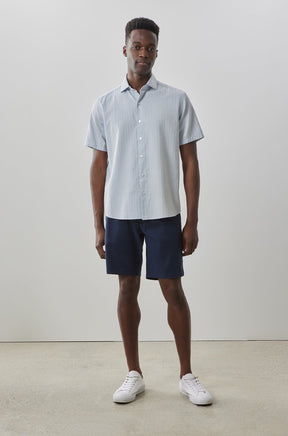 Chemise manches courtes pour homme par Robert Barakett | Silvera RB41151 BLUE | Boutique Vvög, vêtements mode pour homme et femme
