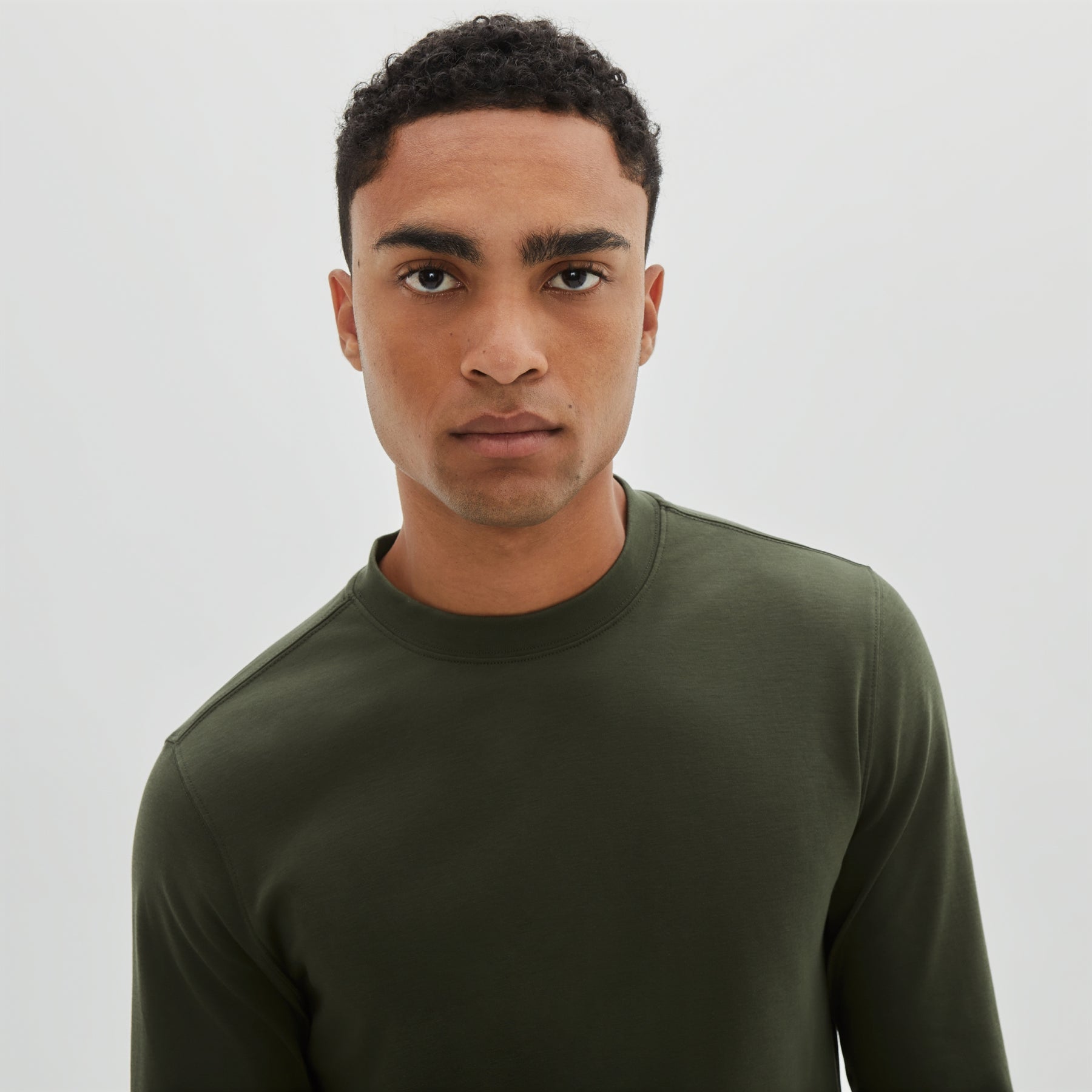 Chandail manches longues pour homme par Robert Barakett | Georgia RB82247 Army Green | Boutique Vvög, vêtements mode pour homme et femme