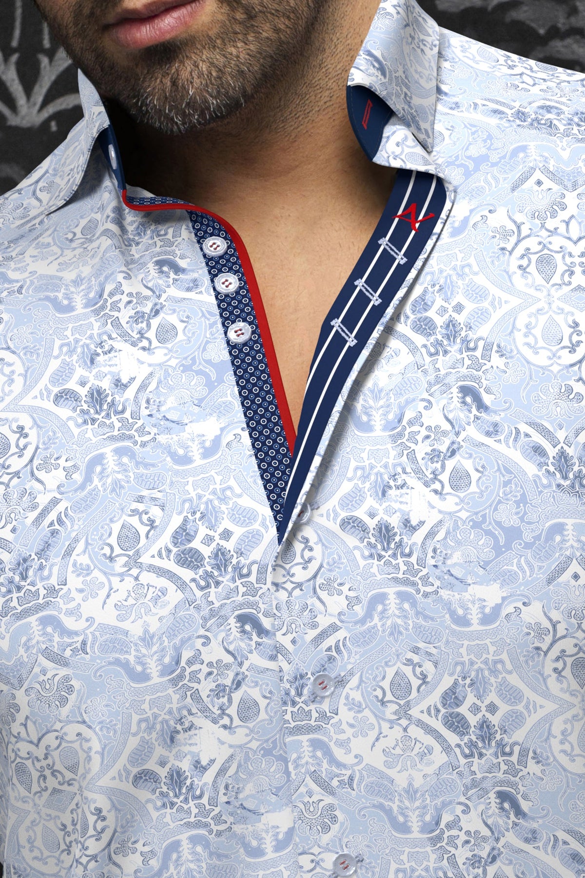 Chemise manches courtes pour homme par Au Noir | TACOMA(SS) Bleu Clair | Boutique Vvög, inventaire complet de la marque Au Noir