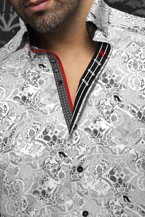 Chemise manches courtes pour homme par Au Noir | TACOMA(SS) Blanc | Boutique Vvög, inventaire complet de la marque Au Noir