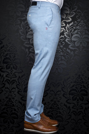 Pantalon pour homme par Au Noir | WESSON-CRAIG ltblue | Boutique Vvög, inventaire complet de la marque Au Noir