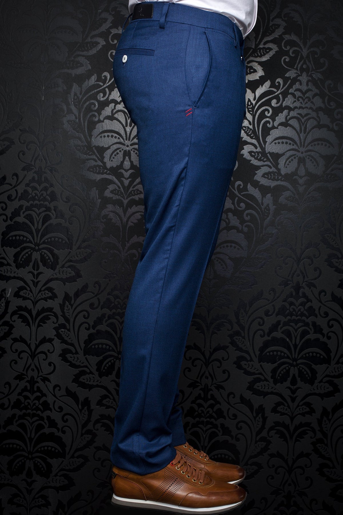 Pantalon pour homme par Au Noir | WESSON-CRAIG NAVY | Boutique Vvög, inventaire complet de la marque Au Noir