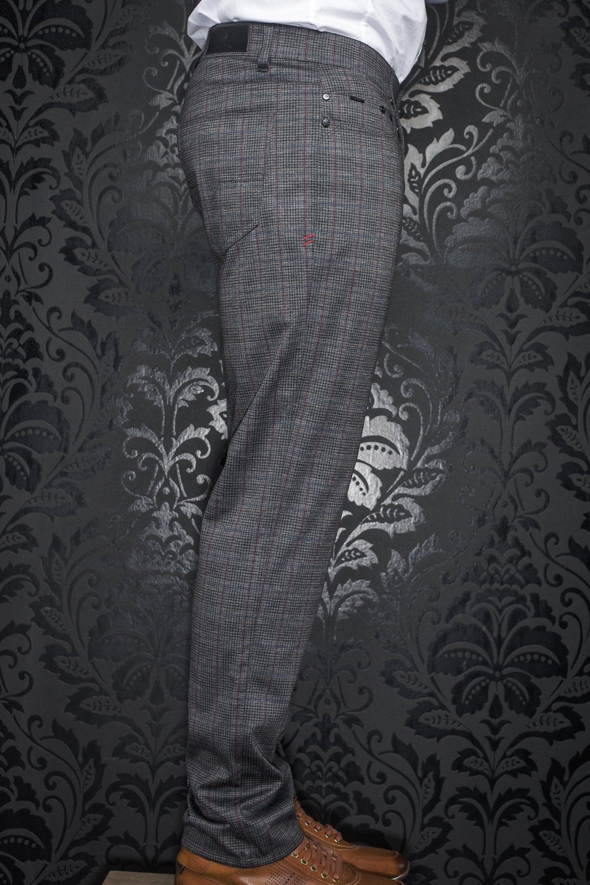Pantalon pour homme par Au Noir | WINCHESTER-TAYLOR Gris Foncé Multi | Boutique Vvög, inventaire complet de la marque Au Noir