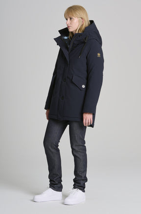 Manteau d'hiver pour femme par Kanuk | Wallen Bleu Profond | Boutique Vvög, vêtements mode pour homme & femmes