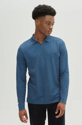 Polo col ouvert pour homme par Robert Barakett | Adison RB22141 NITEAL | Boutique Vvög, vêtements mode pour homme et femme